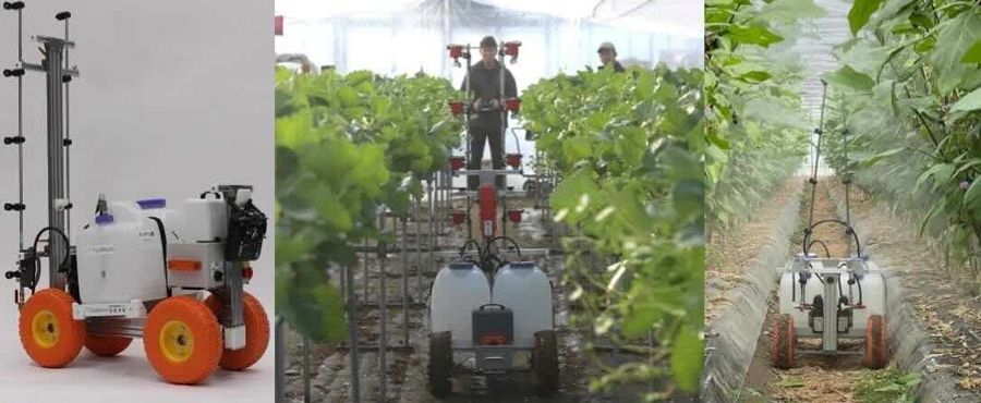 ラジコン防除ロボット ウネマキ防除