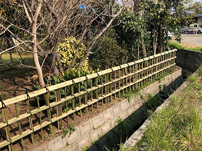 竹垣の庭